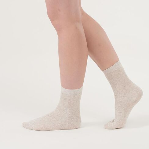Thin Breathable Organic Linen Socks for Women, Pack of 3 (Medium) in Kuwait