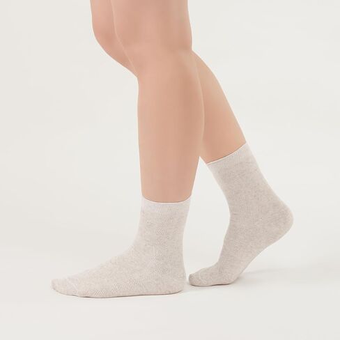 Thin Breathable Organic Linen Socks for Women, Pack of 3 (Medium) in Kuwait