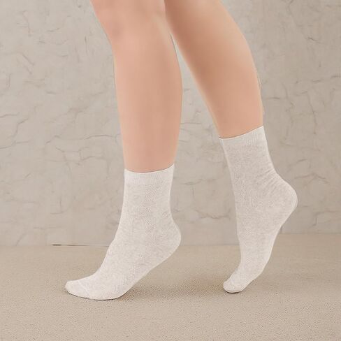 Thin Breathable Organic Linen Socks for Women, Pack of 3 (Medium) in Kuwait