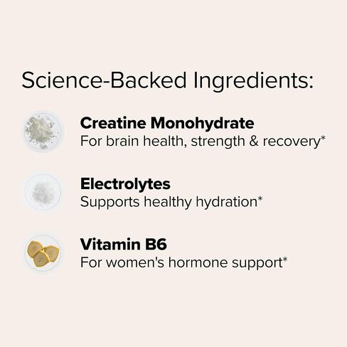 O Positiv FLO Women’s Creatine + Electrolytes Drink Mix – Daily Support for Women’s Strength & Tone, Fitness Recovery, and Brain Health – with Creatine Monohydrate and Electrolytes – 30 Servings in Saudi Arabia