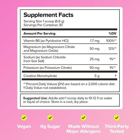 O Positiv FLO Women’s Creatine + Electrolytes Drink Mix – Daily Support for Women’s Strength & Tone, Fitness Recovery, and Brain Health – with Creatine Monohydrate and Electrolytes – 30 Servings in Saudi Arabia
