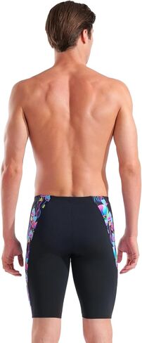 ARENA Performance Men's Multi Chameleons Swim Jammer MaxLife Athletic Practice Knee-Length Swimsuit Short Competitive Training Bathing Suit, Black/Multi Black, US Size 28 in Kuwait