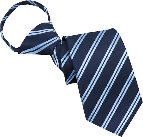 Zipper Ties for Men, Pre-tied Adjustable Mens Tie Striped Men's Neck Ties for Suit Business Wedding Daily in Kuwait