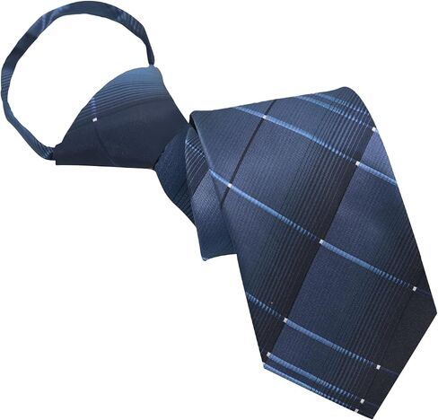 Zipper Ties for Men, Pre-tied Adjustable Mens Tie Striped Men's Neck Ties for Suit Business Wedding Daily in Kuwait