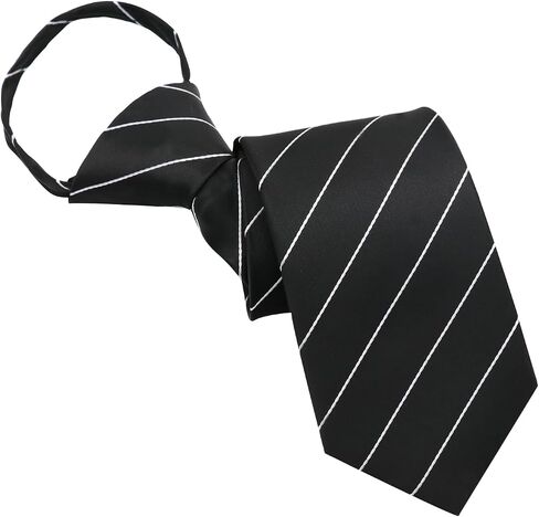 Zipper Ties for Men, Pre-tied Adjustable Mens Tie Striped Men's Neck Ties for Suit Business Wedding Daily in Kuwait