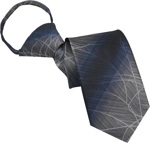 Zipper Ties for Men, Pre-tied Adjustable Mens Tie Striped Men's Neck Ties for Suit Business Wedding Daily in Kuwait