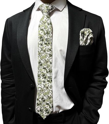 Men's Necktie – Office Wear Necktie for Business, Weddings Floral Tie, Formal Occasions in Saudi Arabia