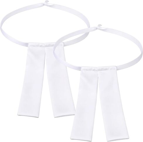 Twistover 2 Pcs Clergy Collars for Men Women, Priest Neck Collar Tabs White Lawyer Tab Tie Barrister Band Preaching Neckwear Collar for Clergy Pastor Lawyer Collars in Saudi Arabia