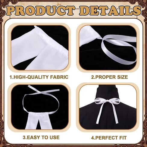 Twistover 2 Pcs Clergy Collars for Men Women, Priest Neck Collar Tabs White Lawyer Tab Tie Barrister Band Preaching Neckwear Collar for Clergy Pastor Lawyer Collars in Saudi Arabia