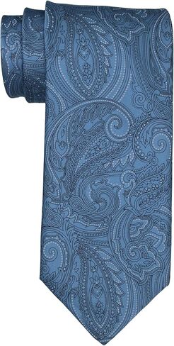 Italo Ferretti Satin Blue Paisley Tie in Saudi Arabia