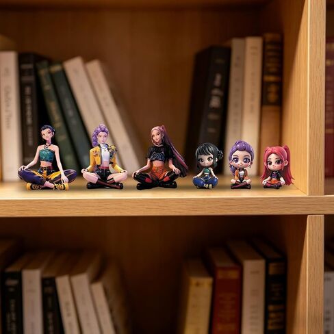 6Pcs Demon Movie Hunters Figure,Character Model Collectable Figure Creative Gift for Fans in Saudi Arabia