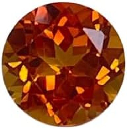 Padparadscha Sapphire Round Orange Color Lab Created Loose Gemstone assorted sizes and packs in Kuwait