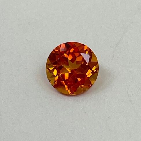 Padparadscha Sapphire Round Orange Color Lab Created Loose Gemstone assorted sizes and packs in Kuwait