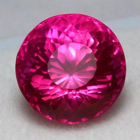 Natural 10.5 Ct Certified Utah Pink Beryl (Bixbite) – Unheated 11x11 mm Loose Gemstone, Collector-Grade Stone for Fine Jewelry Creations in Kuwait
