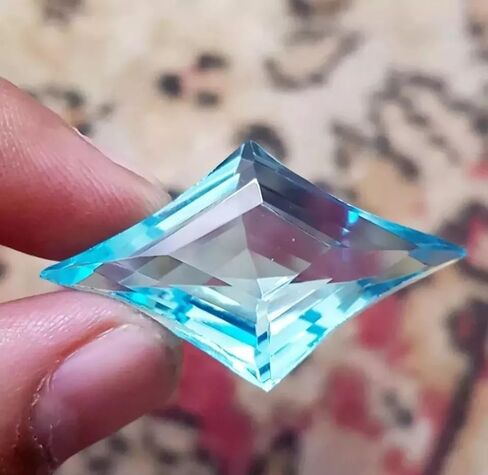 AAA Certified Natural 94.80 Ct Sky Blue Topaz Fancy Cut Loose Gemstone Brazilian for Jewellery Making in Saudi Arabia