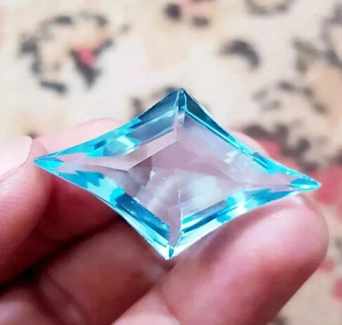 AAA Certified Natural 94.80 Ct Sky Blue Topaz Fancy Cut Loose Gemstone Brazilian for Jewellery Making in Saudi Arabia