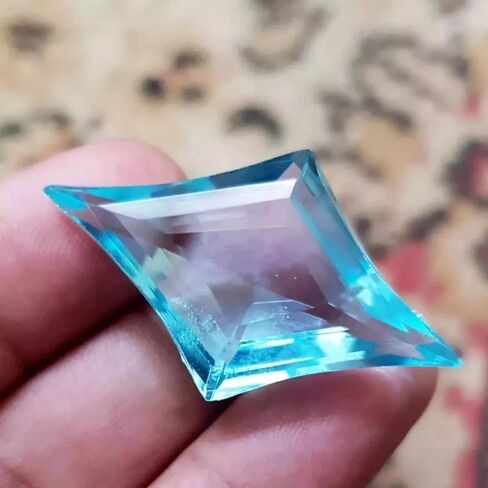 AAA Certified Natural 94.80 Ct Sky Blue Topaz Fancy Cut Loose Gemstone Brazilian for Jewellery Making in Saudi Arabia