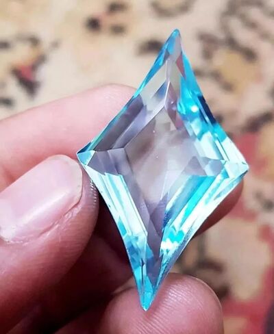 AAA Certified Natural 94.80 Ct Sky Blue Topaz Fancy Cut Loose Gemstone Brazilian for Jewellery Making in Saudi Arabia