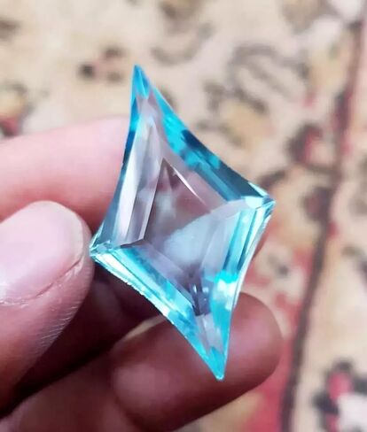 AAA Certified Natural 94.80 Ct Sky Blue Topaz Fancy Cut Loose Gemstone Brazilian for Jewellery Making in Saudi Arabia