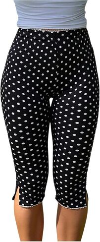 Verdusa Women's Split Capri Leggings High Waisted Knee Length Shorts in Saudi Arabia