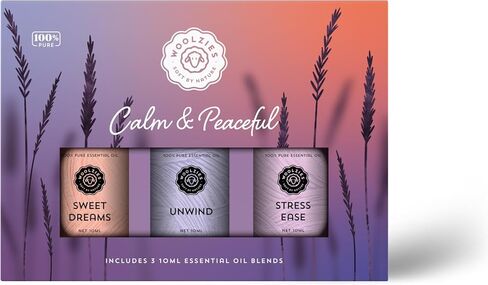Calm & Peaceful Essential Oil Set | Pure and Natural Essential Oils for Home, Office, Diffuser Perfect for Home and Bedtime Routines | Unwind, Sweet Dreams, and Stress Ease in Kuwait