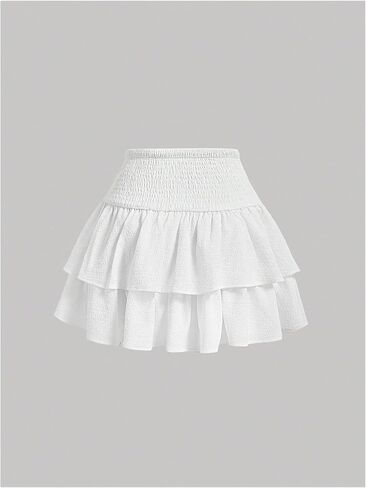 Women's Bow Mini Skirt Y2K Layered Ruffle Short Cake Skirts in Kuwait