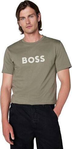 BOSS Men's Big Logo Cotton Short Sleeve T-Shirt in Kuwait