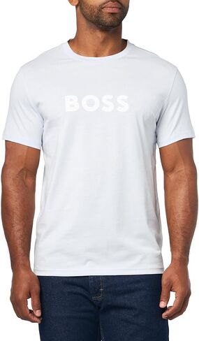 BOSS Men's Big Logo Cotton Short Sleeve T-Shirt in Kuwait