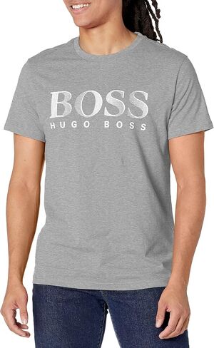 BOSS Men's Big Logo Cotton Short Sleeve T-Shirt in Kuwait