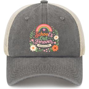 School’s Out Forever-Retirement 2026 Hat for Women Classic Washed Distressed in Kuwait