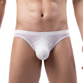 Mens Breathable Boxer Briefs Cotton Stretch Cool Sexy Seamless Bulge Stretchy Casual Comfortable Light Loose Casual Quick Dry Elegant Sports Elastic White in Kuwait
