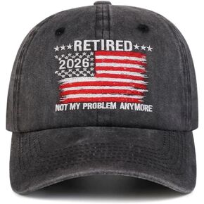 Retired 2026 Hat Not My Problem Anymore Baseball Cap, Funny Retirement Gifts for Men Women in Saudi Arabia