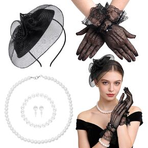 Topbuti Womens Fascinators Hats Tea Party Hat Headwear Flower Mesh Pillbox Hat Headband for Cocktail Bridal Wedding 20s 50s in Saudi Arabia