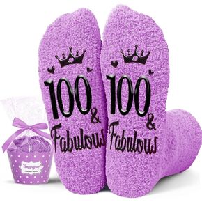 HAPPYPOP Birthday Gifts Ideas for Women - Socks for 75 85 90 95 100 Year Old Woman, Female in Saudi Arabia