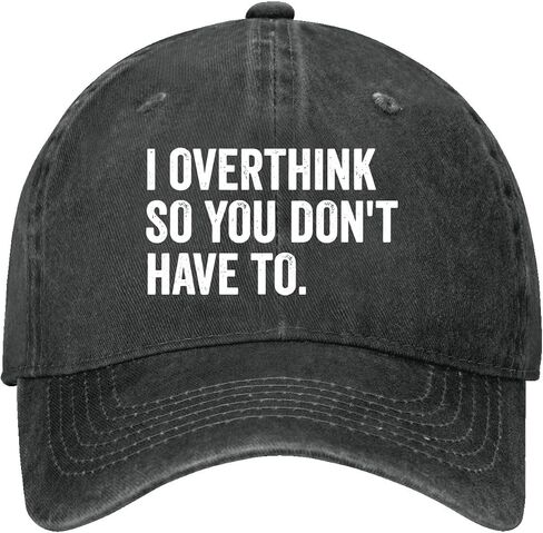 I Overthink So You Don’t Have to Hat for Women Classic Washed Distressed in Kuwait