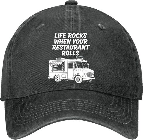 Life Rocks When Your Restaurant Rolls Hats for Men Stylish Washed Distressed in Saudi Arabia