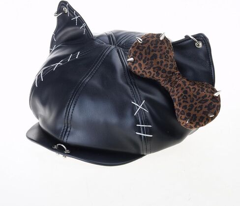 Octagonal Hat Rivet Studded Bowknot Skull Newsboys Caps Painters All Matching Punk Skull for Casual Punk Caps in Saudi Arabia