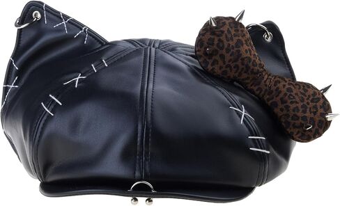 Octagonal Hat Rivet Studded Bowknot Skull Newsboys Caps Painters All Matching Punk Skull for Casual Punk Caps in Saudi Arabia
