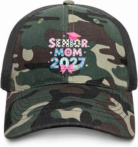 Senior Mom 2027 Hats Cool caps for Men Camo in Kuwait
