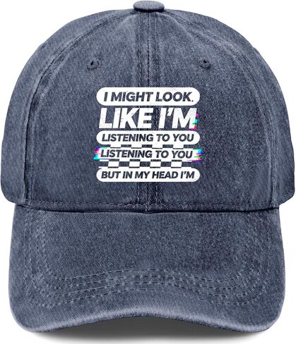I Might Look Like Listening to You BUT in My I'm Hat for Womens Aesthetic in Kuwait