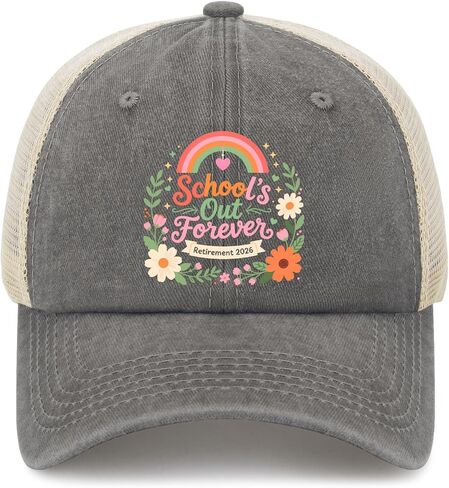 School’s Out Forever-Retirement 2026 Hat for Women Classic Washed Distressed in Kuwait