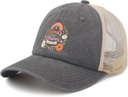 School’s Out Forever-Retirement 2026 Hat for Women Classic Washed Distressed in Kuwait