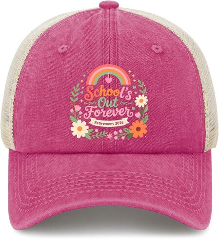 School’s Out Forever-Retirement 2026 Hat for Women Classic Washed Distressed in Kuwait