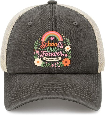 School’s Out Forever-Retirement 2026 Hat for Women Classic Washed Distressed in Kuwait