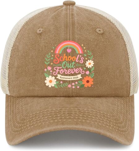 School’s Out Forever-Retirement 2026 Hat for Women Classic Washed Distressed in Kuwait