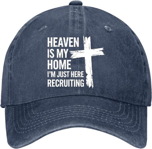 Heaven is My Home I'm JUST HERE Recruiting Hats for Women Fashion Washed in Saudi Arabia
