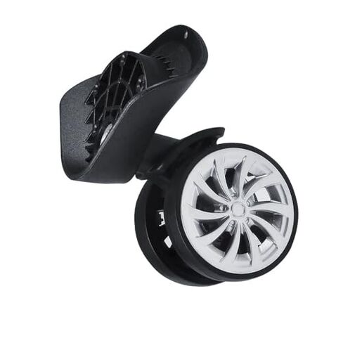 ‌Universal 360° Rotating Luggage Wheels Replacement Casters for Suitcases & Trolleys Repair Kit with Screws‌,1 Pair in Kuwait