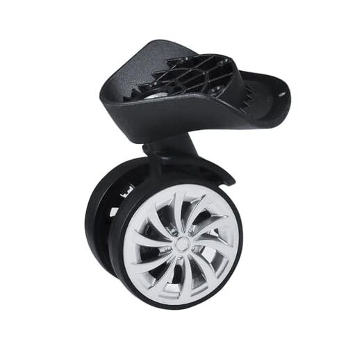 ‌Universal 360° Rotating Luggage Wheels Replacement Casters for Suitcases & Trolleys Repair Kit with Screws‌,1 Pair in Kuwait