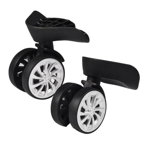 ‌Universal 360° Rotating Luggage Wheels Replacement Casters for Suitcases & Trolleys Repair Kit with Screws‌,1 Pair in Kuwait