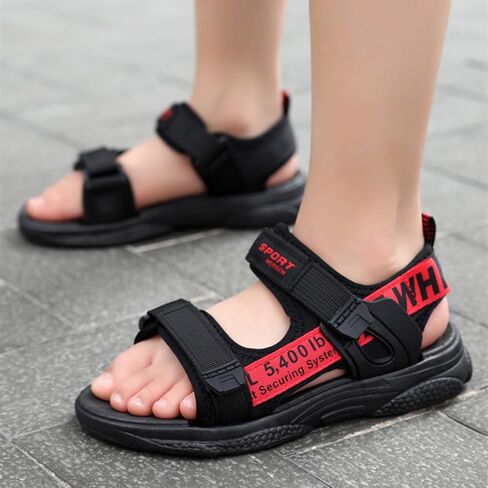 Boys Girls Sandals Kids Adjustable Straps Open-Toe Athletic Summer Hiking Beach Outdoor Sports Sandals for Toddler/Little Kid/Big Kid in Kuwait